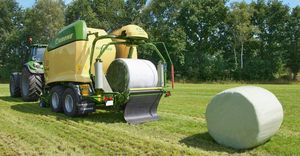 Machine agricole : Presse à balles rondes pour foin et paille, pour motoculteur, avec filet de compression - Product Image 5