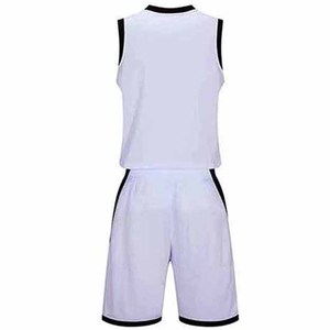 Uniforme de basket-ball imprimé de logo personnalisé de nouvelle conception couleur unie 100% uniforme de basket-ball en polyester meilleure qualité - Product Image 6