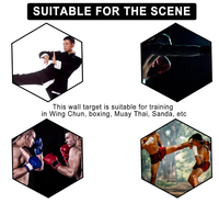 JIKE sac mural en toile pour Wing Chun Kung Fu boxe entraînement sac de frappe factice avec caractéristiques de fouettage au sable
