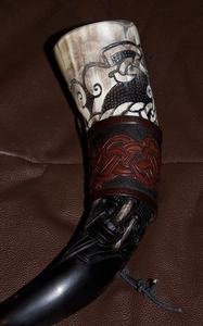 Cuerno natural real hecho a mano vikingo medieval bebiendo cuerno con la mejor calidad hecho por Craft Zone Export From India - Product Image 6