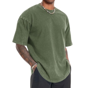 OEM High Quality Acid Wash T-shirt for Men's Plain Streetwear Quick Dry Wholesale Acid Wash T-shirt for men MADE BY BS 2026 - Product Image 2