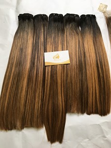 ใหม่2024ผมต่อ100% เหมือนผมมนุษย์ผมต่อจากเวียดนามสีอ่อนสำหรับวิกผมตรงเป้าหมาย - Product Image 2