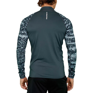 Vente en gros Rashguard à manches longues pour homme avec logo personnalisé imprimé par sublimation sur le devant Respirant Spandex/Polyester 180g WEAVEON - Product Image 2