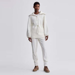 Chaqueta Sherpa de media cremallera para mujer con cuello alto, forro polar suave y cálido para ropa informal de invierno - Product Image 1