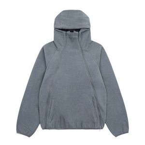Streetwear d'hiver personnalisé pour hommes, sweat à capuche Ninja en polaire lourde avec double fermeture à glissière, impression numérique, vente en gros - Product Image 1