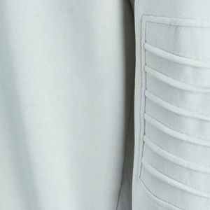 Sweat-shirt décontracté élégant à double poche brodée, coupe épaules tombantes, respirant, 100 % coton, tissu doux et confortable pour - Product Image 6