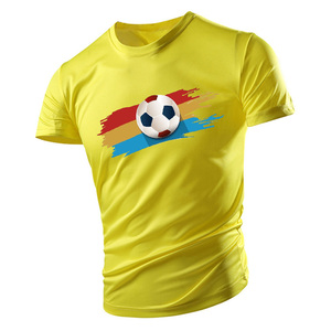 Maillot de football unisexe 2025 personnalisé par sublimation 100% polyester col en V coupe ample séchage rapide t-shirt en maille brodé automatisé - Product Image 3