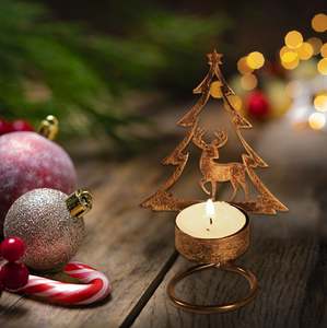 Creative <b>Christmas</b> <b>Tree</b> Tea Light Candle <b>Holder</b> Indoor and Outdoor <b>Christmas</b> Decoration Parties New Year Decor Wholesale - Product Image 4
