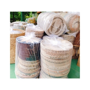 ตะกร้าแขวนผนังคุณภาพเชื่อถือได้ สำหรับจัดเก็บใบไม้ตกแต่งสไตล์โมเดิร์น และที่เก็บของทอมือรักษ์โลกสำหรับอุปกรณ์เสริมความงามในห้องน้ำ - Product Image 6