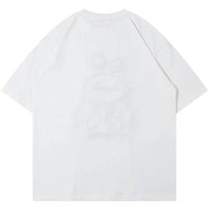 T-shirts pour hommes 300 Gsm Cotton Heavy Weight Plain Ras du cou T-shirts surdimensionnés personnalisés pour hommes High Street Style T-shirts pour hommes - Product Image 2