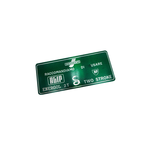 Pegatina de PVC para Tanque de Motocicleta Scootopia, Personalizada, Verde, con Diseño AGIP, para Solapas de Motocicleta - Product Image 1