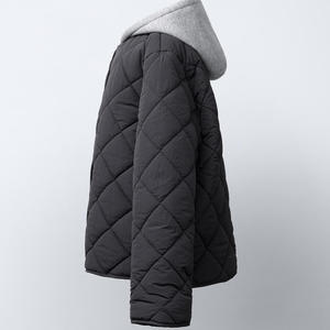 Blouson aviateur pour filles avec fermeture à glissière avant et capuche avec fermeture à boutons/Veste de service OEM à taux d'usine pour filles avec poches 2026 - Product Image 2