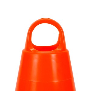 กรวยจราจร PVC สะท้อนแสง ขนาด 32 ซม. ไม่มีน้ำหนัก ใช้เป็นรั้วกั้นจราจร - Product Image 4