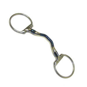 Mors de cheval en acier inoxydable BITS, anatomique, avec relief pour la langue et anneaux neutres, confortable - Product Image 5