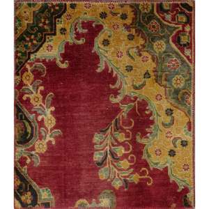Elegant <b>Wool</b> Accent Rug Vintage Ornamental Design Artisan <b>Crafted</b> Traditional Carpet Luxury Home Interior Floor Decor - Product Image 1