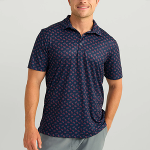 Polos de alta calidad, material de LICRA de poliéster elástico personalizable de gran tamaño, cómodos para hombres, polos - Product Image 1