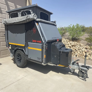Caravane compacte tout-terrain hybride Conqueror UEV 440 Style 4x4 pour expéditions et voyages hors réseau à vendre - Product Image 1