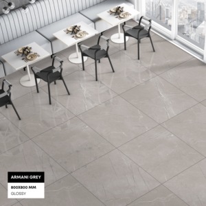 Baldosas de Porcelana Vitrificada Modernas con Acabado Mate de 800x800 mm, Superficie Antideslizante, Garantía de 5+ Años para Uso Doméstico y Comercial - Product Image 1