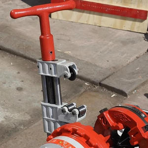 Machine de coupe et de filetage de tuyaux en PVC électrique entièrement automatique de 2 pouces, qualité industrielle, moteur universel compact 65, fileteuse de tuyaux - Product Image 5