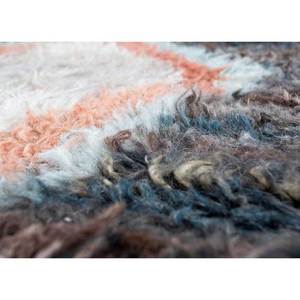 พรมขนสัตว์อัฟกันถักมือสีน้ำเงิน Zuri รุ่น AKWL-1241 ลายเรขาคณิต สำหรับห้องนั่งเล่น ขนาด 9x12 ฟุต เหมาะสำหรับตกแต่งทางเดินวัยรุ่น - Product Image 3