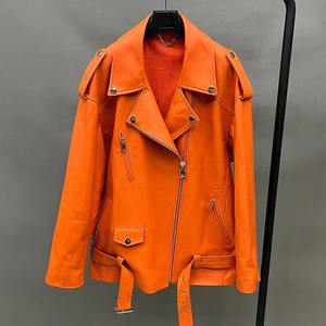 Chaqueta a la moda de piel sintética de alta calidad para mujer 2025 al por mayor chaquetas elegantes de lujo con cremallera para invierno y otoño de manga completa para mujer - Product Image 4