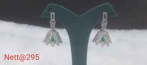 Elegante conjunto de pendientes de latón con diamantes americanos Joyería perfecta para mujeres en fiestas de bodas y ocasiones especiales - Product Image 4