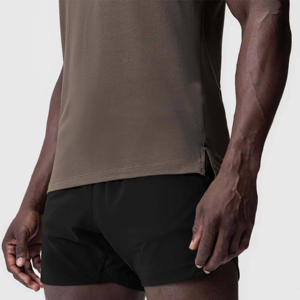 Camiseta de rendimiento de gran tamaño de 180g de algodón 100% para hombre, ropa de gimnasio atlética, camiseta duradera cómoda de secado rápido para todos los deportes, nuevo - Product Image 5