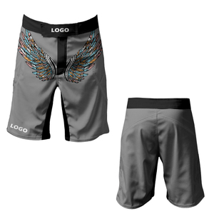 Impresión personalizada por sublimación MMA compresión multicolor con diseño de logotipo pantalones cortos MMA - Product Image 3