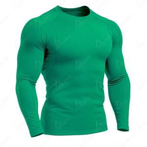 Chemise de compression élégante avec logo personnalisé Rashguard pour hommes Vêtements de sport à séchage rapide Vêtements de sport confortables pour la salle de sport et le fitness. - Product Image 2