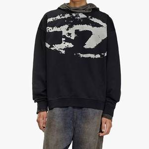 Venta al por mayor de sudaderas de mezcla de algodón transpirable con diseño impreso personalizado para hombre, Jersey ligero de diseño moderno - Product Image 5