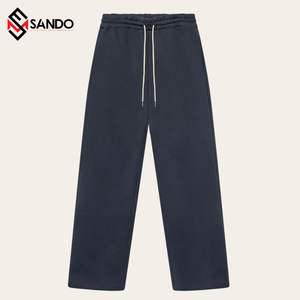Vente en gros OEM Pantalon de jogging ample décontracté taille moyenne pour hommes avec logo personnalisé imprimé pantalon de survêtement vierge avec techniques brodées - Product Image 2