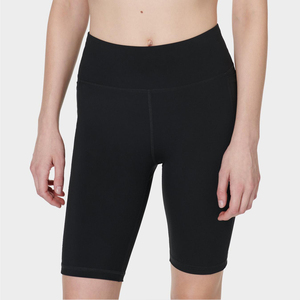 Pantalones cortos de compresión de gimnasio sin costuras de cintura alta para mujer, pantalones cortos de motorista elásticos activos personalizados, mallas de Yoga con bolsillo lateral - Product Image 1