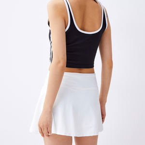 Women's High Waist Breathable Gym Shorts Seamless Yoga Training Sports Athletic Tennis Skirt with Pockets - Product Image 5