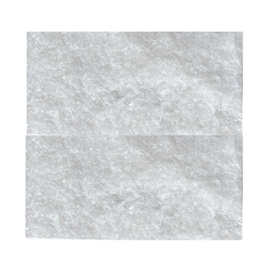 Carreaux muraux de style moderne en marbre blanc cristal de haute qualité pierre brute de petite taille panneaux extérieurs imperméables accents muraux - Product Image 1