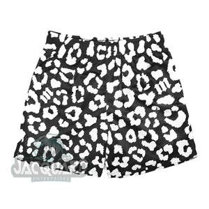 Pantalones cortos de gimnasio para hombre 100% malla de poliéster seco cómodo cintura elástica antiarrugas Vintage pantalones cortos de playa blanco negro varios - Product Image 3