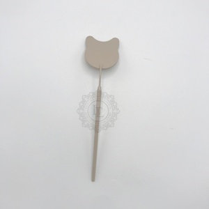 สินค้ามาใหม่กระจกตั้งโต๊ะผลิตจากสเตนเลสอย่างยั่งยืนเคลือบด้วยแป้งสีน้ำตาลเบจดีไซน์หน้าแมว - Product Image 2