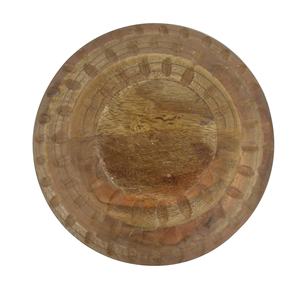 Assiette de service Mangue 12 pouces de profondeur pour design sculpté Hôtels Restaurants Noël forme ronde - Product Image 1