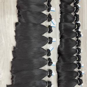 Precio al por mayor 100% Extensiones de cabello de trama de paquete recto natural de cabello humano vietnamita crudo listo para enviar - Product Image 3