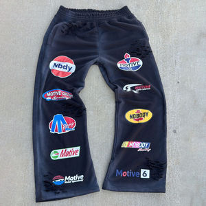 กางเกงขายาวผู้ชายแบบสั่งตัด ทรงโอเวอร์ไซส์ ลุคทำเก่า ล้างสีแบบแอซิด ทรงตรง ขากว้าง ทรงแบ็กกี้ - Product Image 4