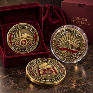 Monedas Conmemorativas Personalizadas para Eventos Corporativos, Monedas de Latón Antiguo con Esmalte, Fabricante OEM ODM - Product Image 3