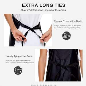 Janmercy 4 Pcs Hair Stylist <b>Apron</b> with 4 Pockets <b>Waterproof</b> Salon <b>Aprons</b> for Hairdresser - Product Image 3