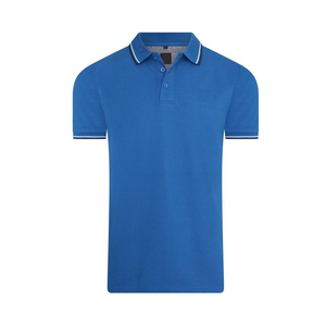 Polos pour hommes de haute qualité conçus sur mesure motif foncé brodé Polyester coton Spandex Polo anti-rides de BD - Product Image 2