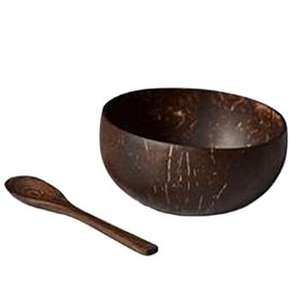 Tazón de coco crudo ecológico más vendido 100% juego de cocina orgánico natural hecho a mano de cáscaras de coco F S International - Product Image 1