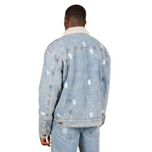 Custom Denim Heavy Jackets en sarga de algodón poliéster Denim Jackets Jeans Set Winter Jeans Varsity Jackets en algodón - Product Image 4