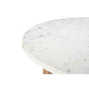 Table à manger ronde moderne de la collection Ventura personnalisée avec finition naturelle pour meubles de salon ou de villa de ferme - Product Image 5