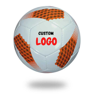 ลูกฟุตบอลพีวีซีแบบเย็บด้วยมือทำจากวัสดุ PU น้ำหนักเบาพิมพ์ลายโรงงานฟุตบอล - Product Image 1