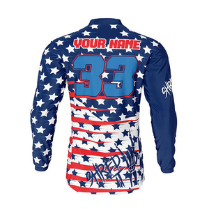 2024 maillots de vélo de saleté de descente USA MX à séchage rapide personnalisés dernière conception vêtements de sport de motocross respirants et à séchage rapide - Product Image 2