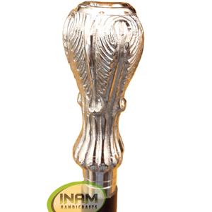 Bastón de madera de calidad especial con mango ovalado de diseñador, bastones para caminar de madera con mango de latón ovalado - Product Image 1