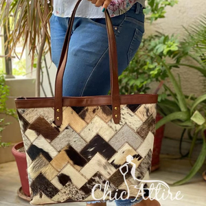 Nouveau élégant vrais cheveux faits à la main sur cacher fourrure cuir soirée sacs fourre-tout femmes sacs à bandoulière haute qualité Patchwork sacs à provisions - Product Image 1