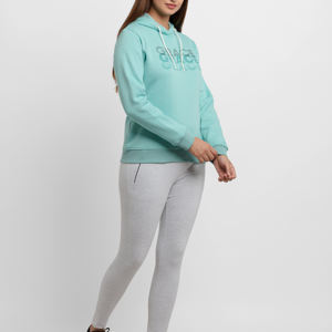 เสื้อมีฮู้ดของผู้หญิงดีไซน์ใหม่เสื้อมีฮู้ดผ้าคอตตอนด้านหน้าสำหรับ100% ฤดูหนาวโลโก้ตามสั่ง - Product Image 5